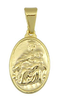Cód.: PS0236 Medalha da N. Sra. do Carmo folheada a ouro