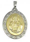 Cód.: PSX0022 Med.do Sagrado Coração de Jesus em aço inox