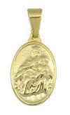 Cód.: PS0236 Medalha da N. Sra. do Carmo folheada a ouro